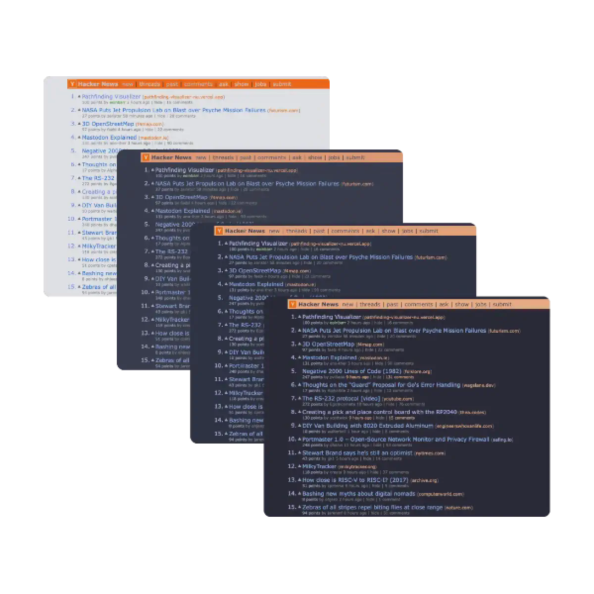 Catppuccin Theme for Hacker News