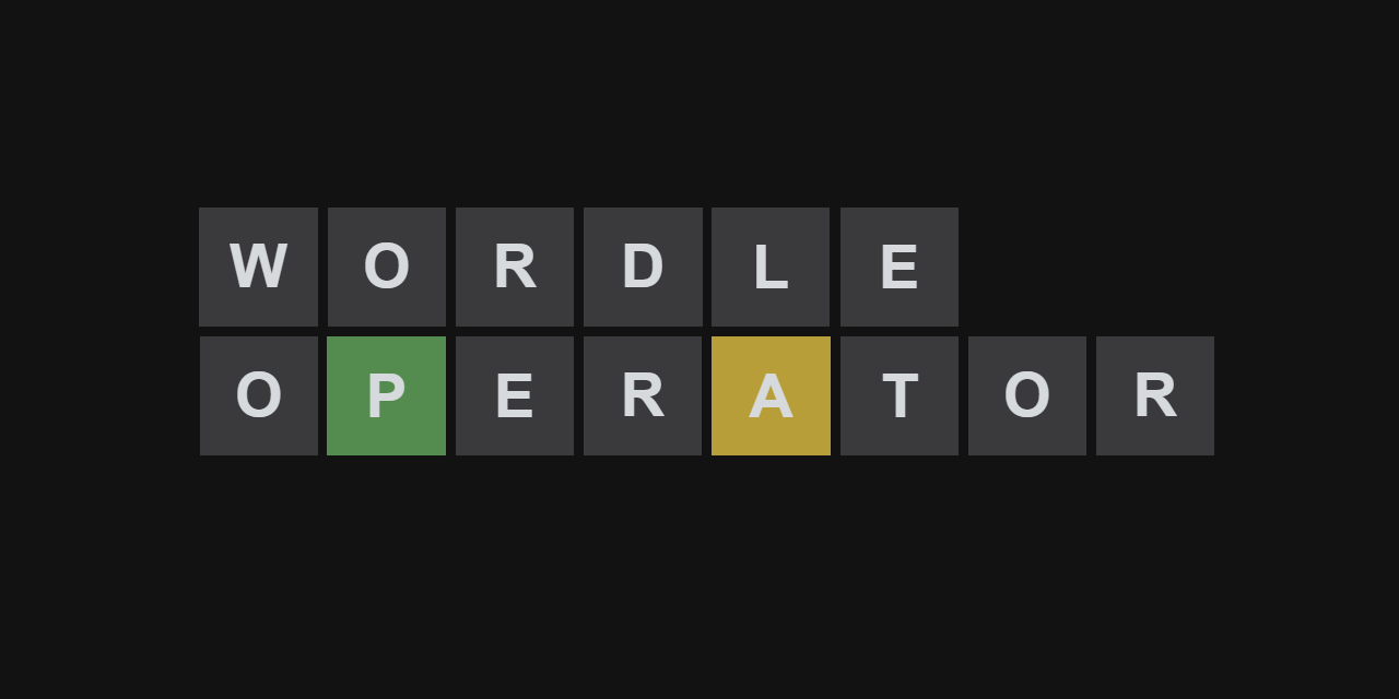 Wordle Operator · Lucas Melin